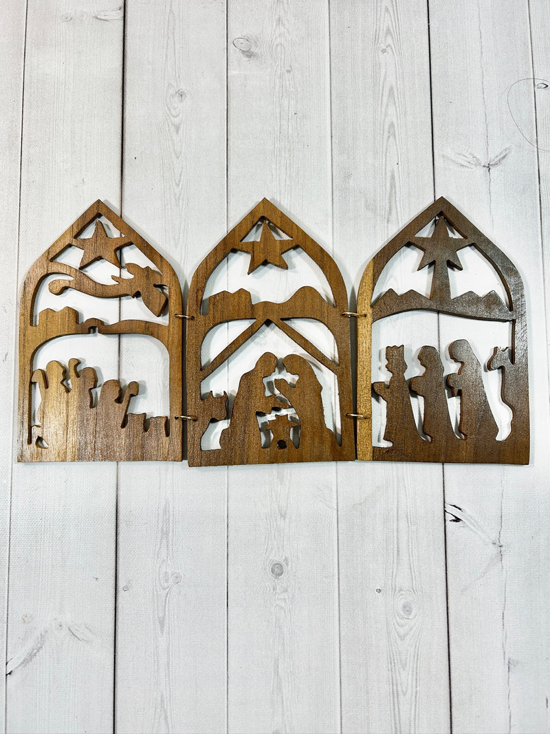 Handmade Wooden Nativity
