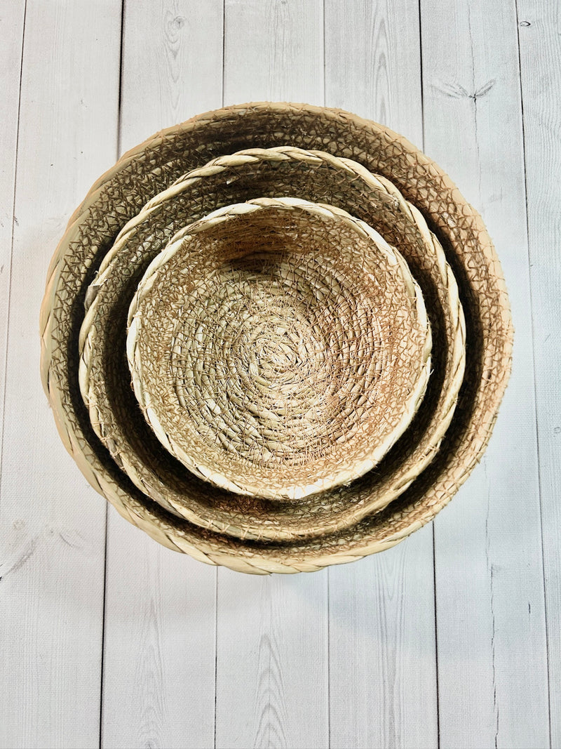 Trio of Woven Baskets