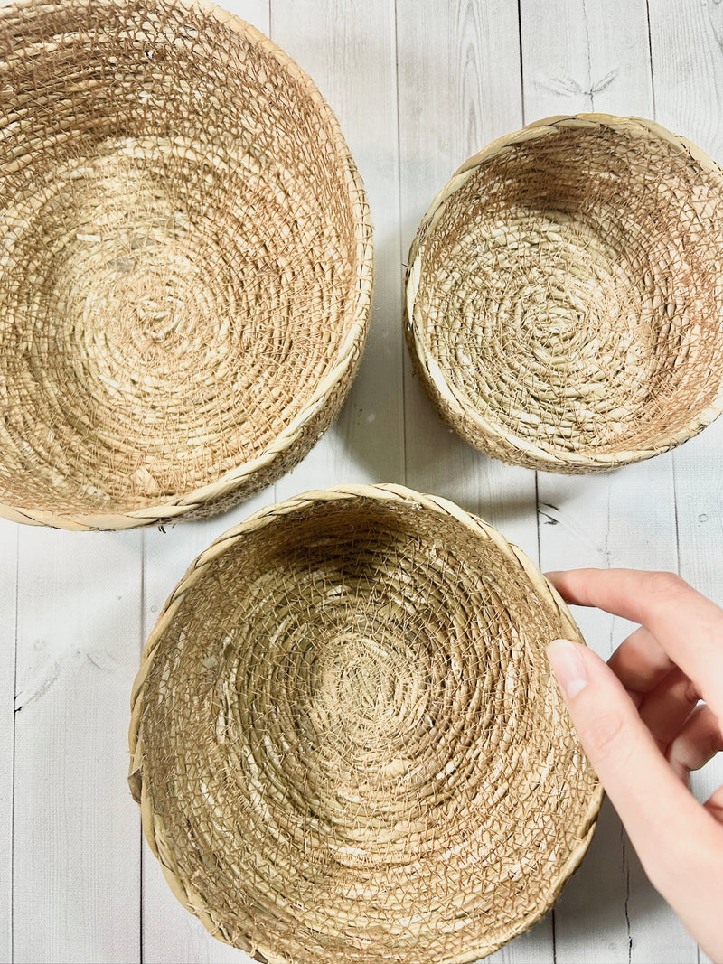Trio of Woven Baskets