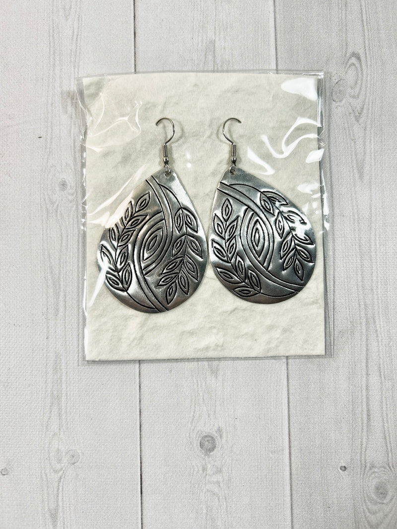 Tin Teardrop Earrings