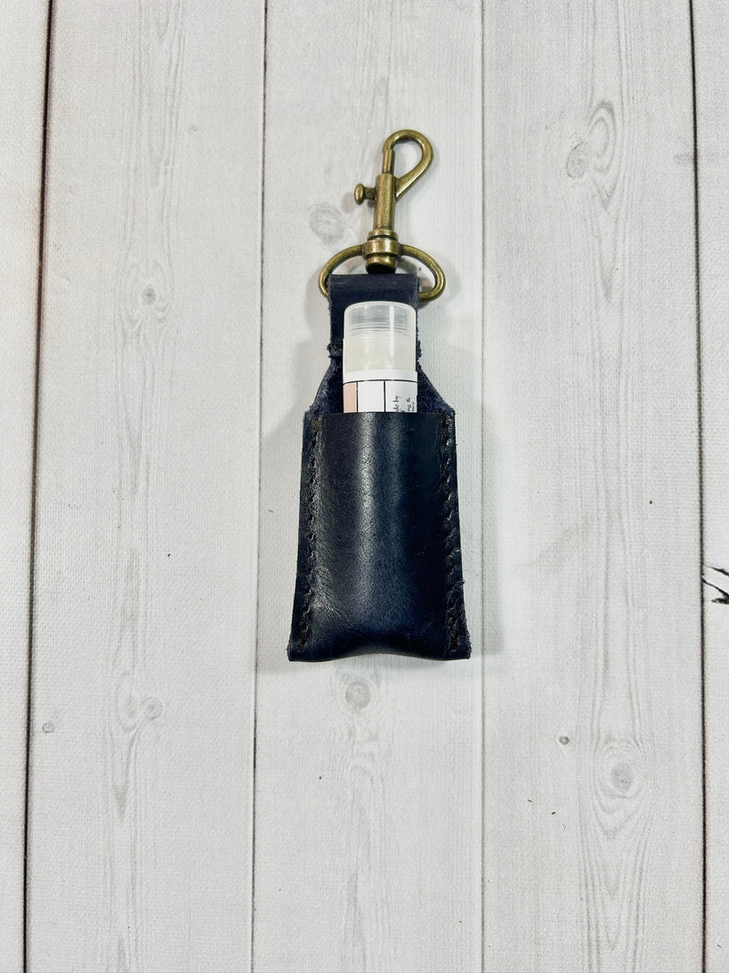 Leather Lip Balm Holder