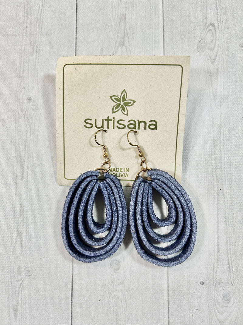 Leather Loop Earrings