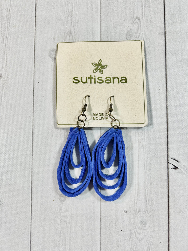 Leather Loop Earrings