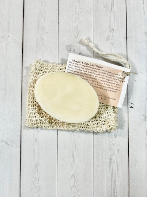 tobacco and bay leaf soap & Leaf, Natural Handmade Soap, Cold Process, Vegan, Shampoo+shower+shave Men's weighs 5+ oz Tobacco & Bay Leaf- Handmade