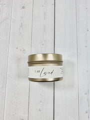 I am Loved Tin Candle