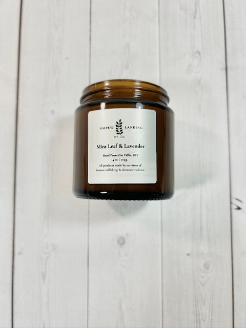 Mint Leaf and Lavender Candle