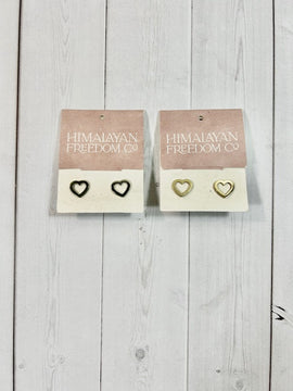 Heart Stud Earrings