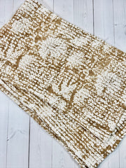 Waffle Block Print Tea Towel