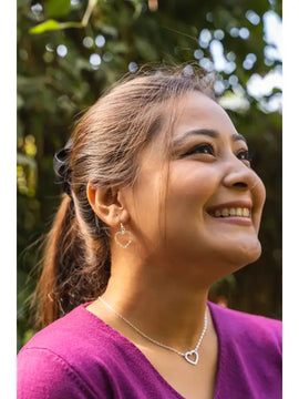 Himalayan Freedom Co. Heart Dangle Earrings