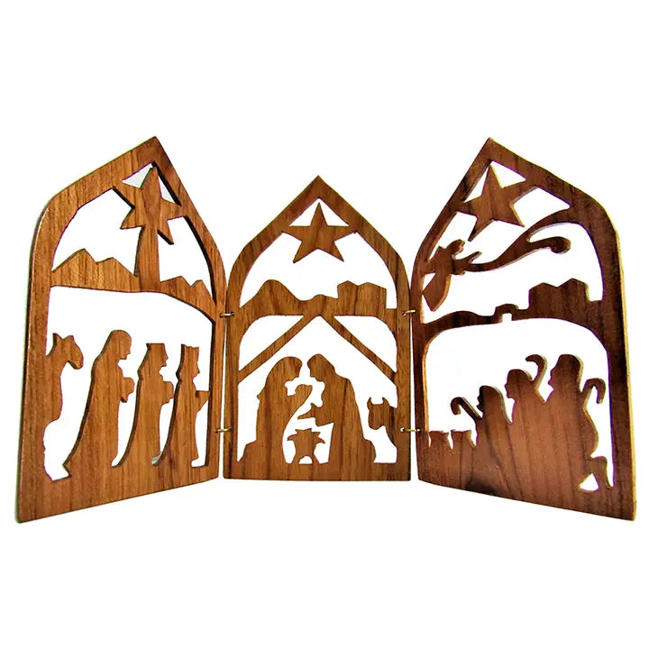 Handmade Wooden Nativity
