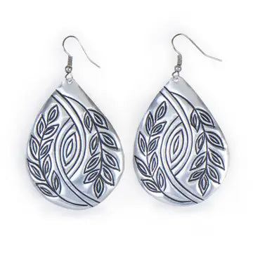 Tin Teardrop Earrings