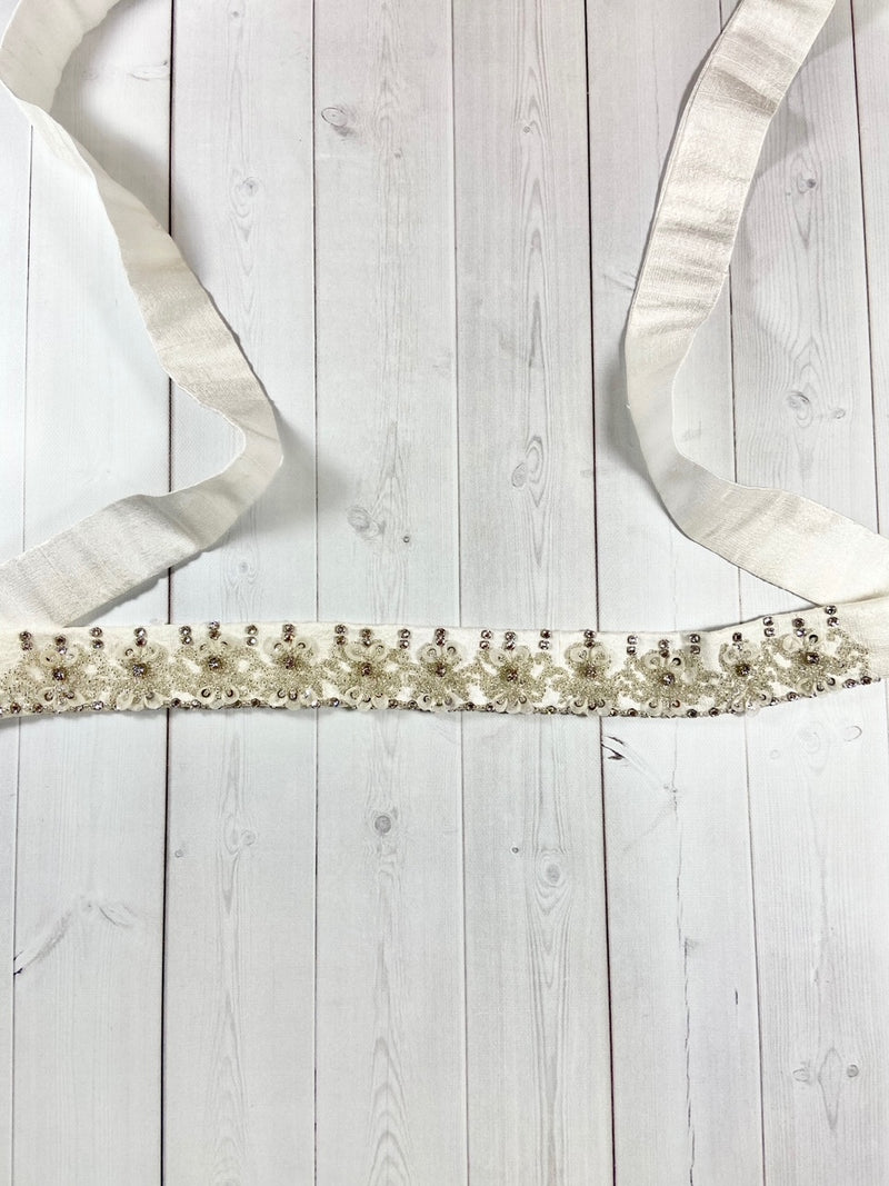 Embroidered Bridal Belt/Headband